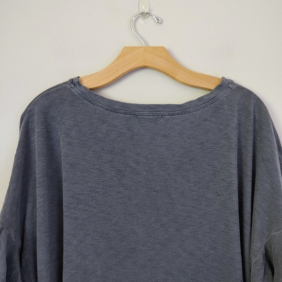 Sundry Ruffle Sleeve Tee Boxy Short Sleeve Top Pima Cotton Size Large - Picture 12 of 15